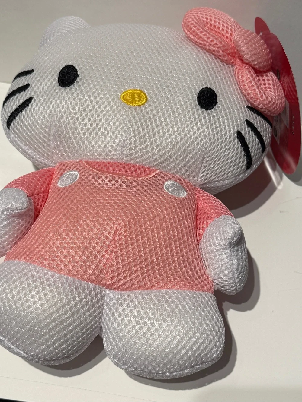 Hello Kitty White and Pink Mesh Bath Plush
